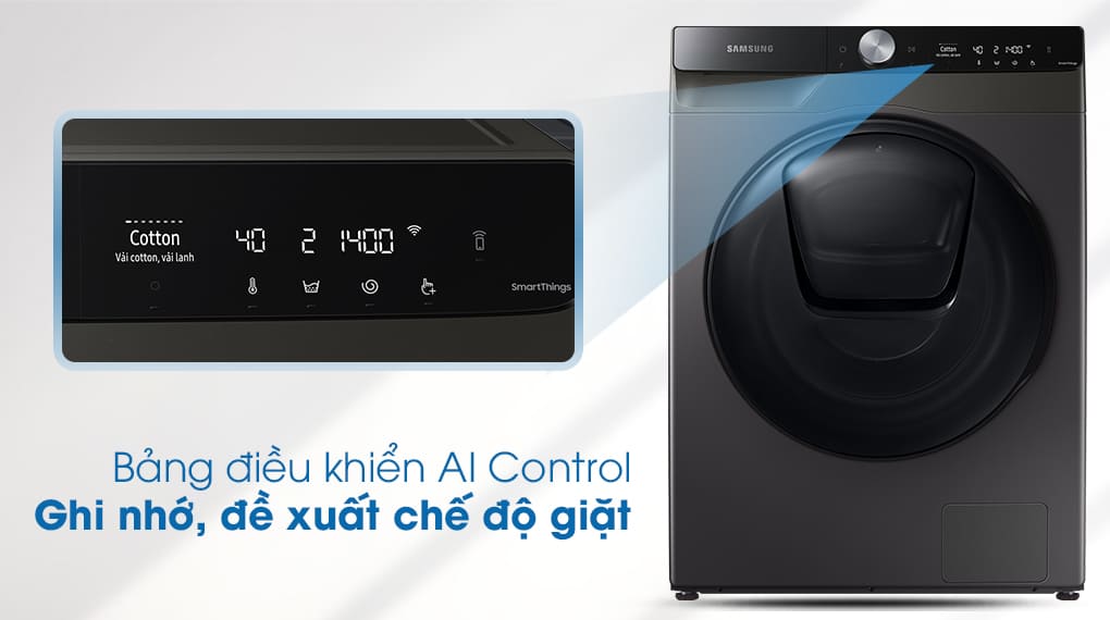 Máy giặt sấy Samsung AI 9.5KG WD95T754DBX/SV