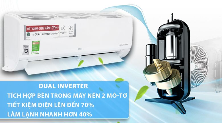 Điều hòa LG 1 chiều 24.000BTU inverter V24ENF