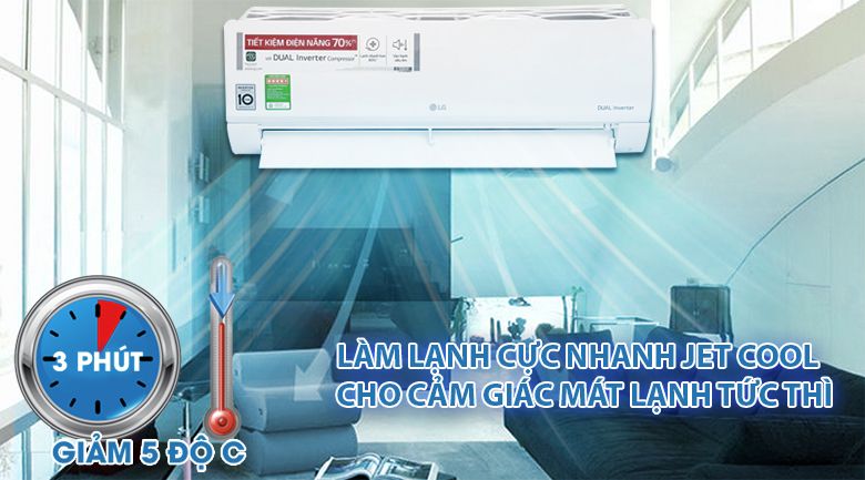 Điều hòa LG 1 chiều 24.000BTU inverter V24ENF