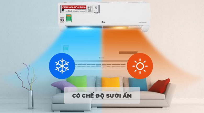 Điều hòa LG 2 chiều 12.000BTU inverter B13END