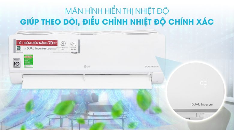 Điều hòa LG 12.000BTU 1 chiều inverter V13ENS