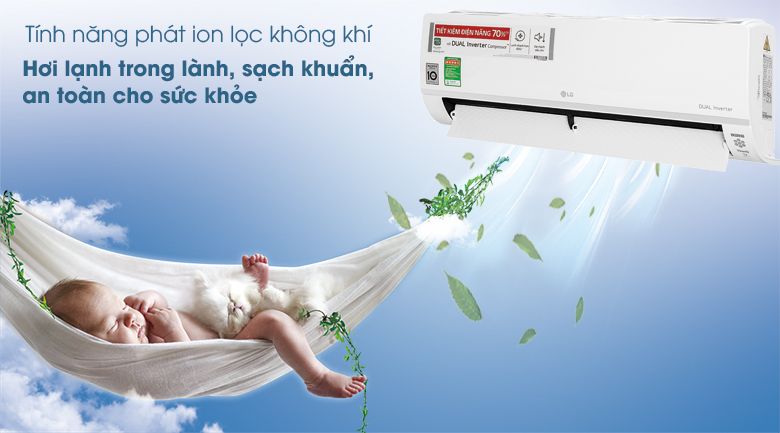 Điều hòa LG 9000 BTU 1 chiều inverter V10API1