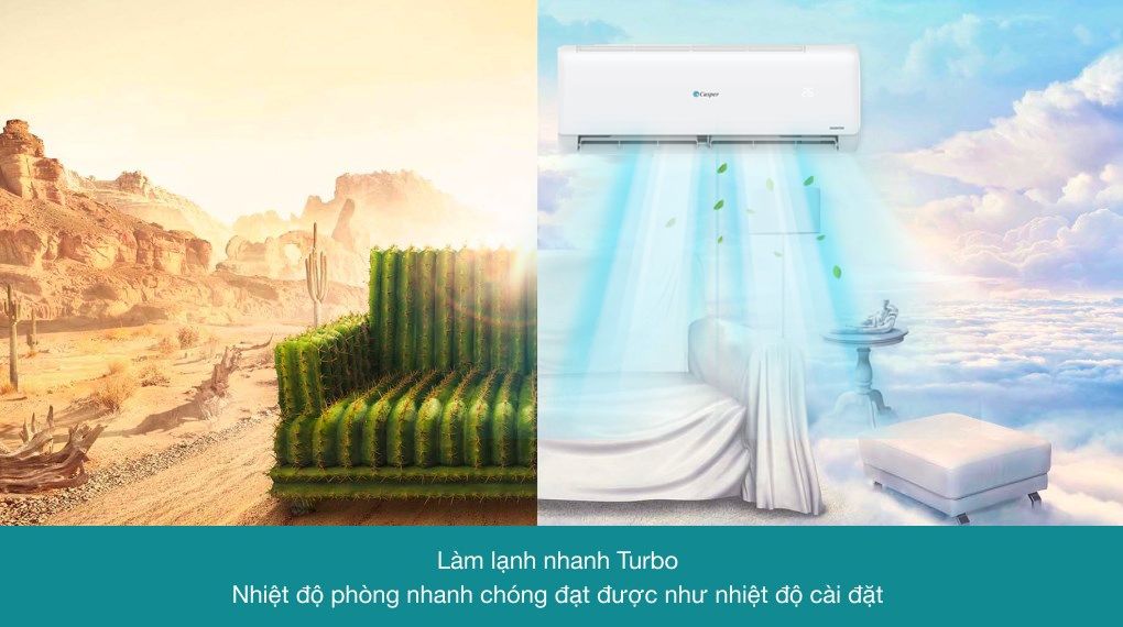 Điều hòa Casper 9000 BTU inverter 1 chiều TC-09IS35