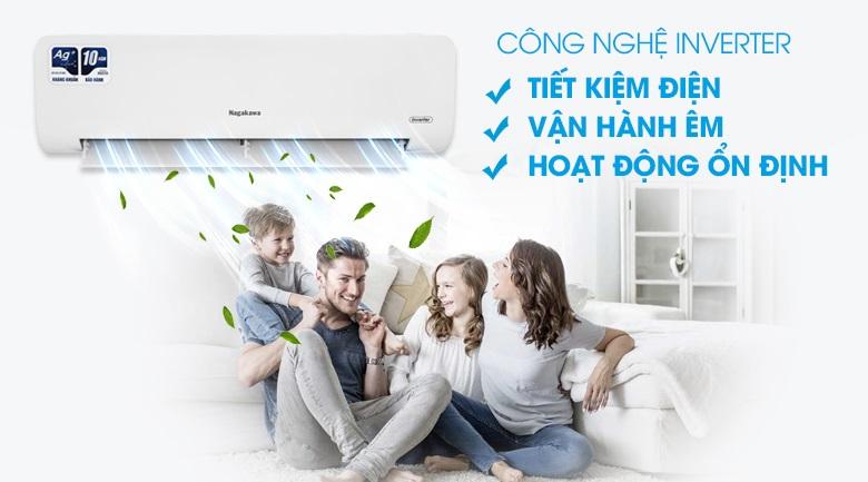 Điều hòa Nagakawa 1 Chiều Inverter 18000BTU NIS-C18R2H12