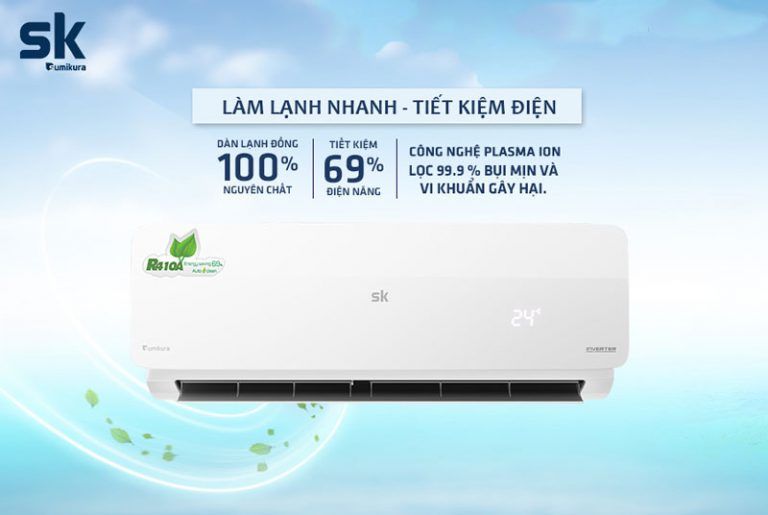 Điều hòa Sumikura 24000BTU 1 chiều inverter APS/APO-240 GOLD