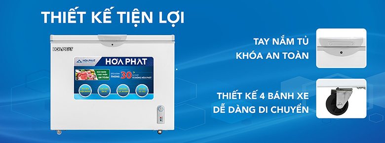 Tủ Đông Hòa Phát HCF-516S1Đ1 252 Lít 