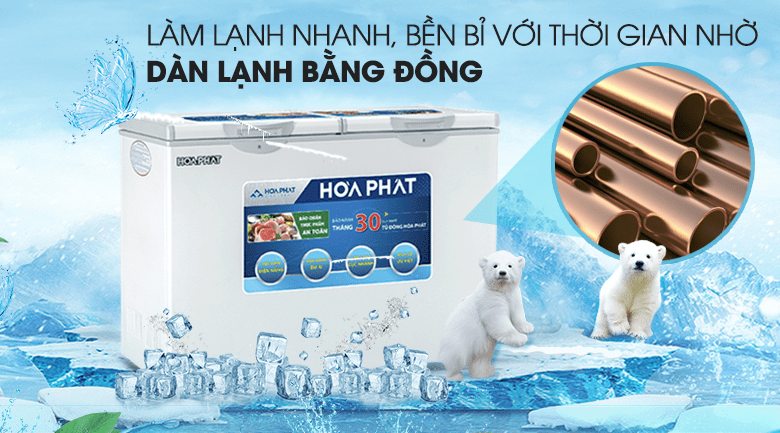 HCF 606S2Đ2 Tủ đông Hòa Phát 245 lít