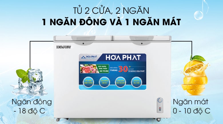 HCF 656S2Đ2 Tủ đông Hòa Phát 271 lít