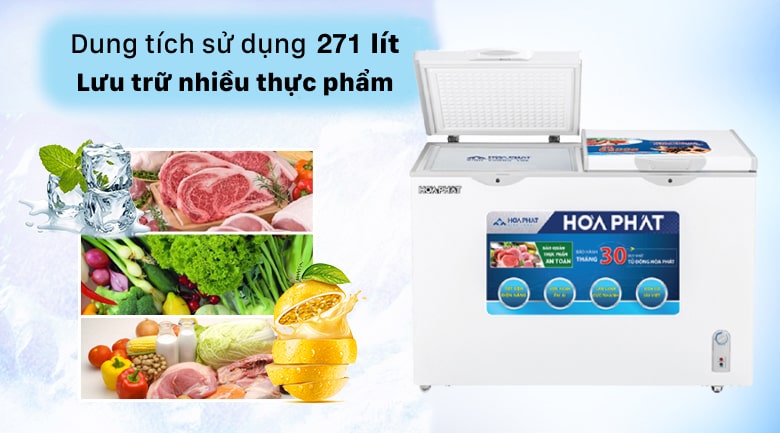 HCF 656S2Đ2 Tủ đông Hòa Phát 271 lít