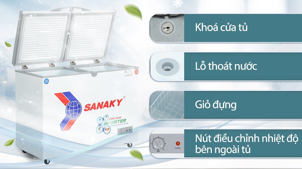 Tủ đông Sanaky Inverter 220 lít VH-2899W3