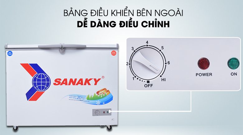 Tủ đông Sanaky 220 lít VH-2899W1