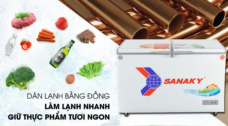 Tủ đông Sanaky 260 lít VH-3699W1