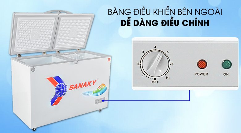 Tủ đông Sanaky 260 lít VH-3699W1