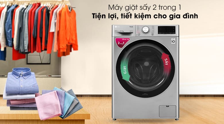 LG lồng ngang 9 Kg Inverter FV1409G4V 1